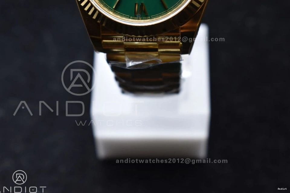 228238 Day VR3255 Green 1:1 President Weight) Roman (Gain 40 on Date Dial Best Bracelet Edition YG ARF 0327
